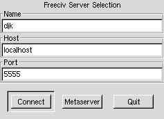 Freeciv Server Selection