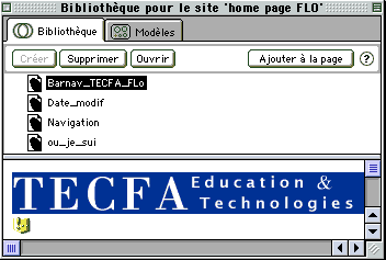 palette des propriétés de la sélection